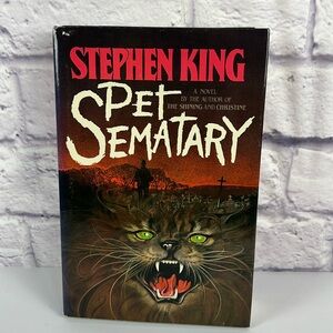Stephen King "Pet Sematary" Hardback Book